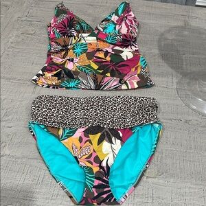 Bleu Rod Beattie swim suit set medium